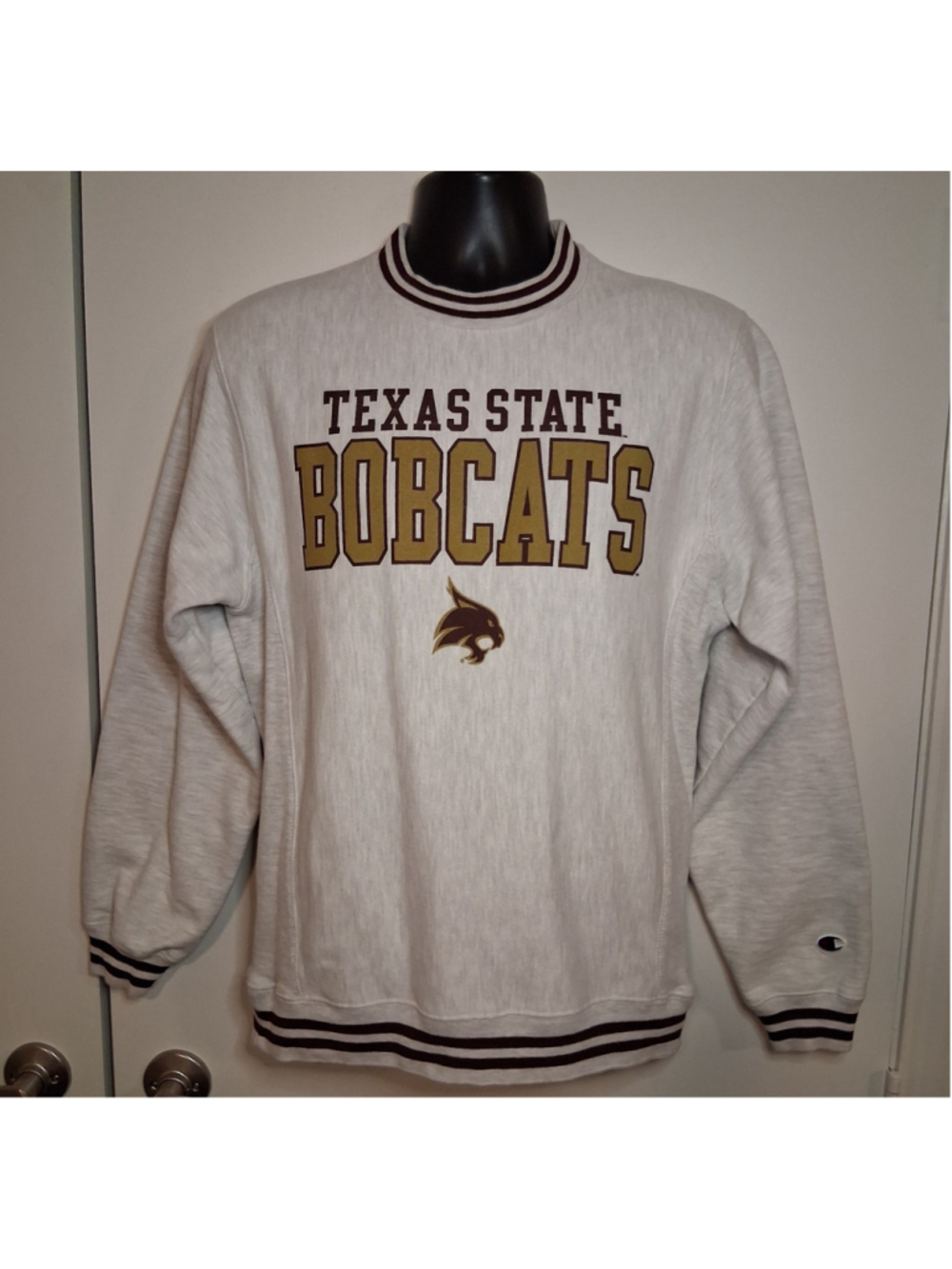Texas State Bobcats Champion Reverse Weave Adult Small Sweatshirt